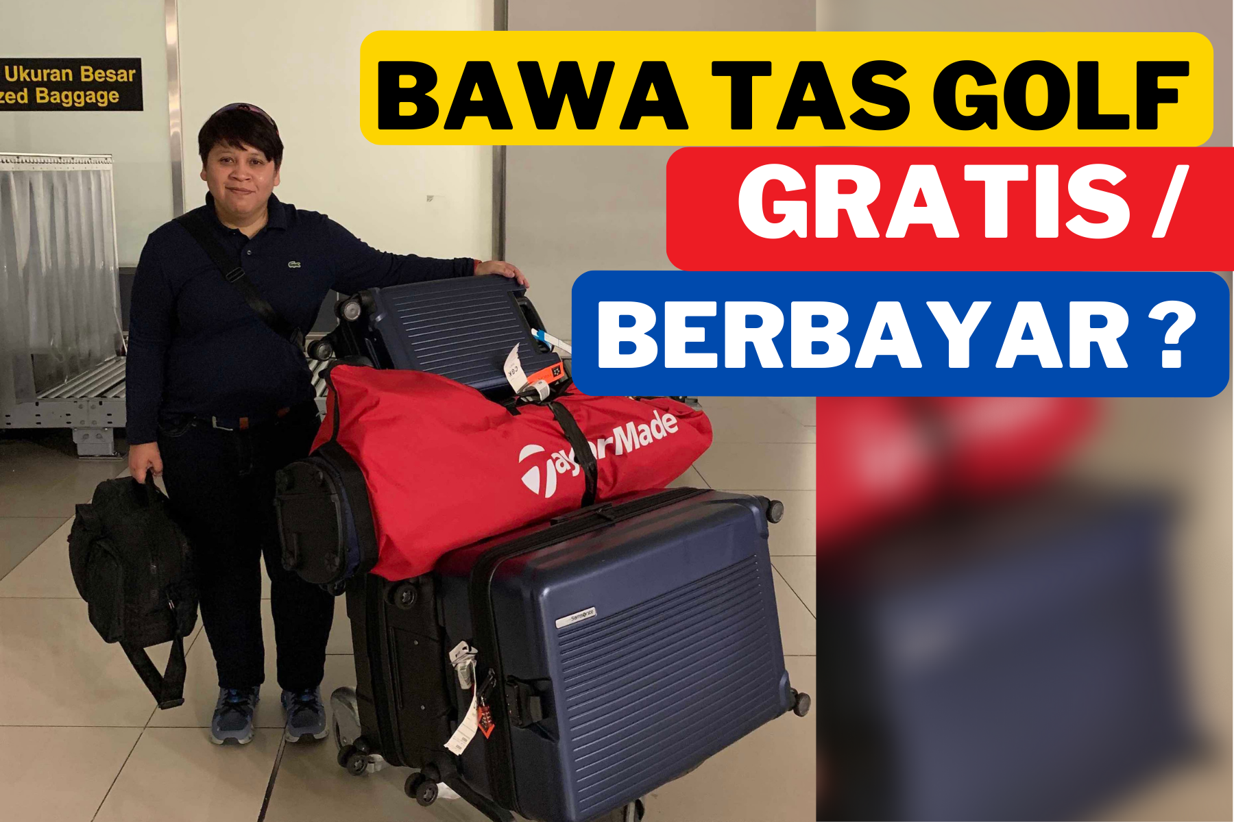 Tas Golf bagasi termasuk gratis atau berbayar ?